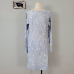 Lilly Pulitzer Jupiter Sweater Dress Sz XS Lapis Blue Relaxed‎ Fit Long Sleeve